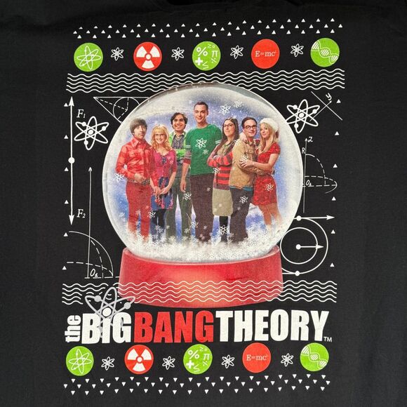 Big Bang Theory TV Show Mens 2XLT Christmas T-Shirt Sheldon Cooper Penny Leonard - Picture 3 of 5